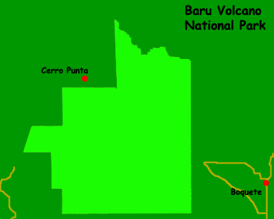 Baru Volcano National park