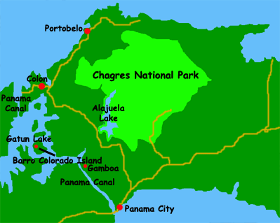 Barro Colorado Island Map